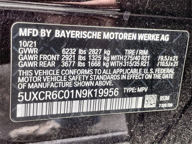 2022 BMW X5 xDrive40i