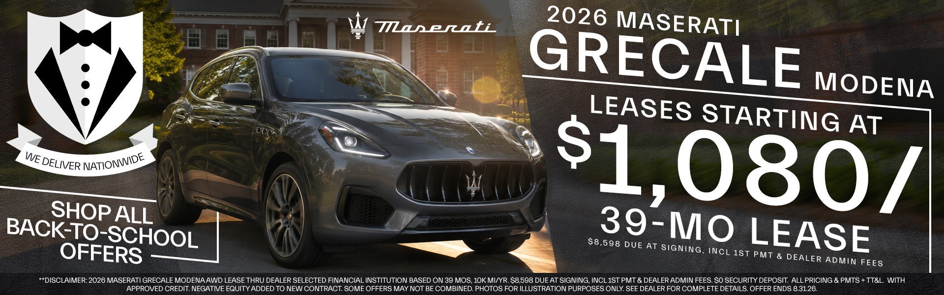 2026 Maserati Grecale - Leases Starting At $1,080/mo