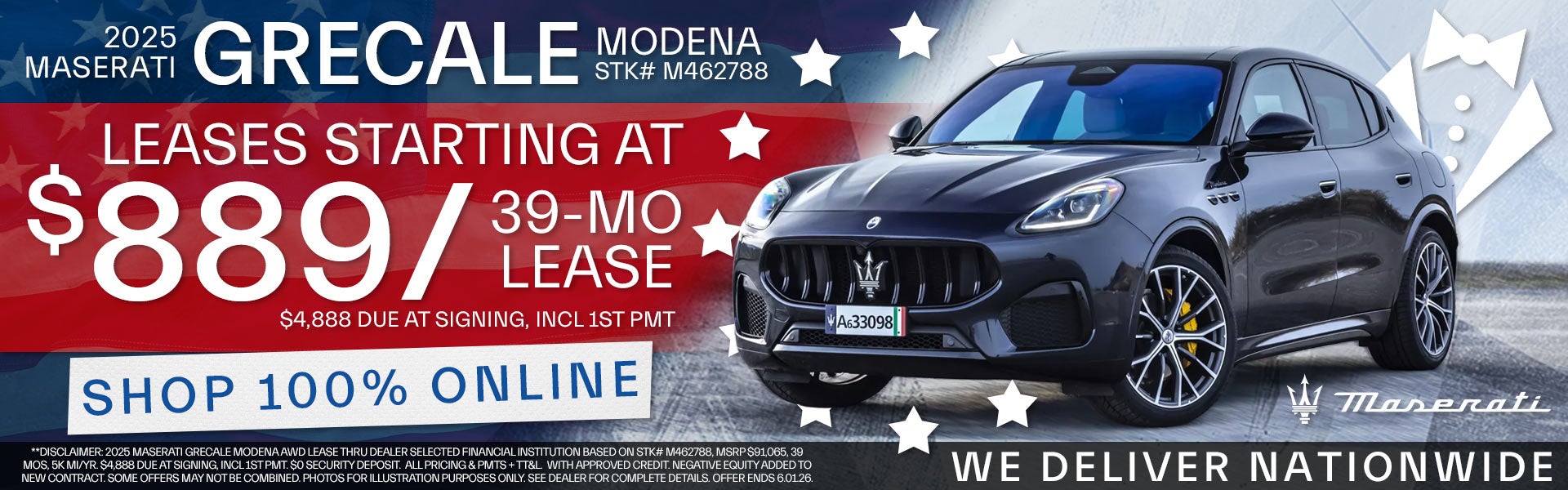 2025 Maserati Grecale - Leases Starting At $889/mo