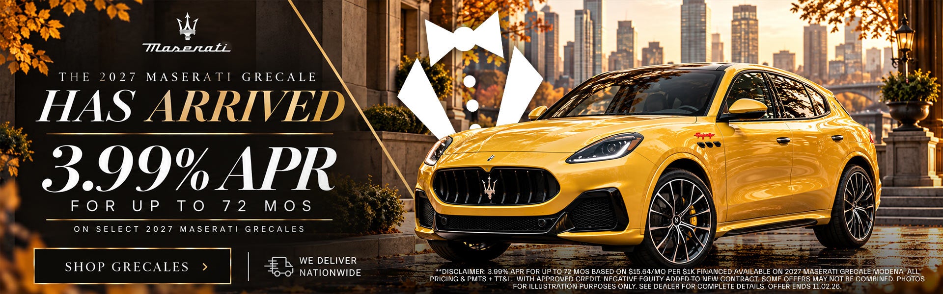 2027 Maserati Grecale - 3.99% APR For 72 MOs