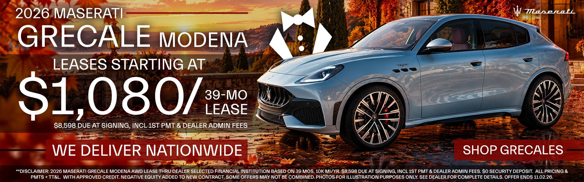 2026 Maserati Grecale - Leases Starting At $1,080/mo