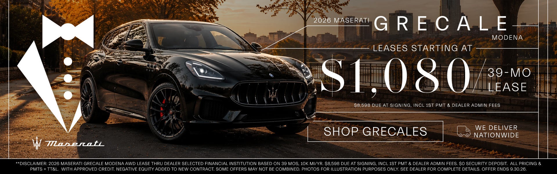2026 Maserati Grecale - Leases Starting At $1,080/mo