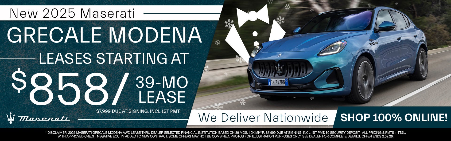 2025 Maserati Grecale - Leases Starting At $858/mo