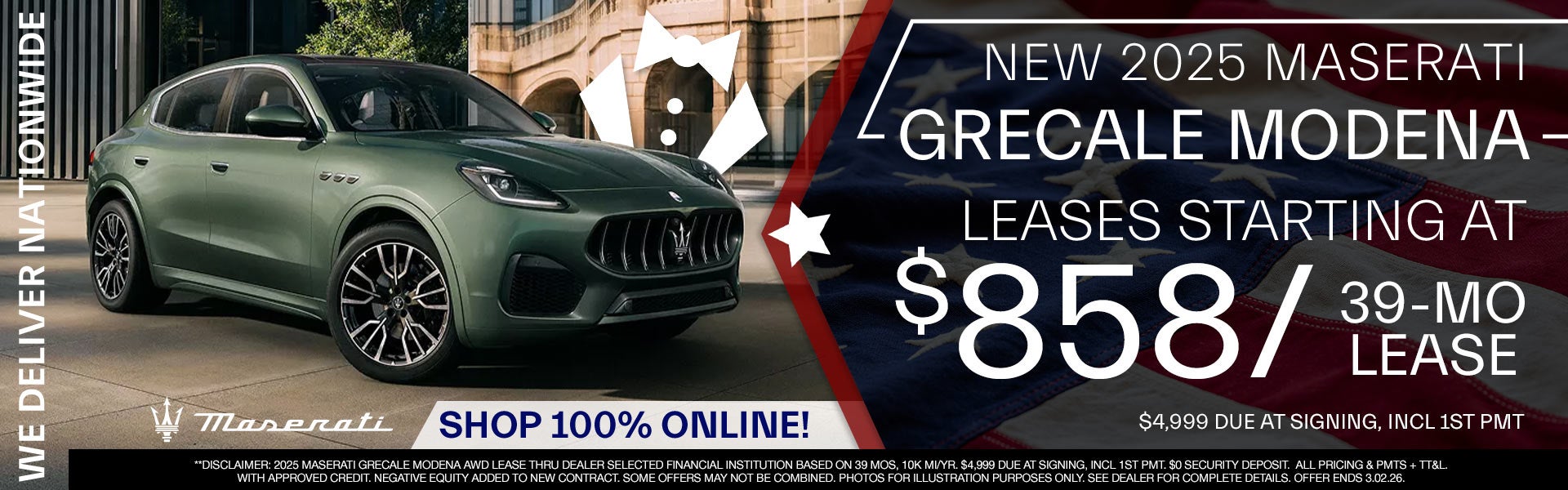 2025 Maserati Grecale - Leases Starting At $858/mo