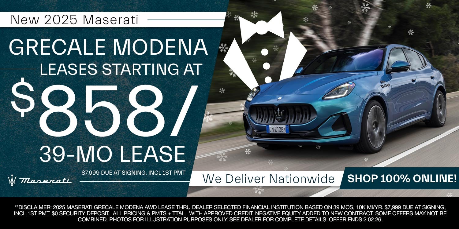 2025 Maserati Grecale Modena - Leases Starting At $858/mo For 39 Months