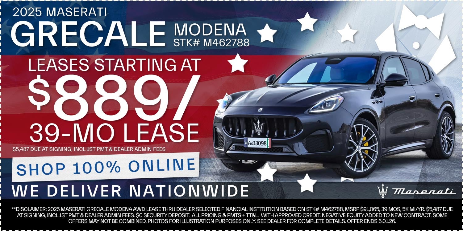 2025 Maserati Grecale Modena - Leases Starting At $889/mo For 39 Months